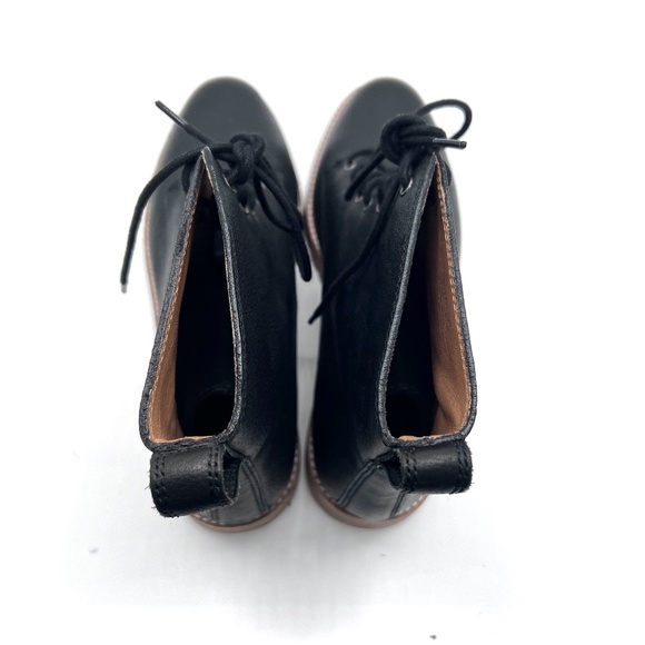 Madewell Women Combat Boot The Clair Leather Lace Up MA979 Black Grunge Punk - Picture 12 of 16